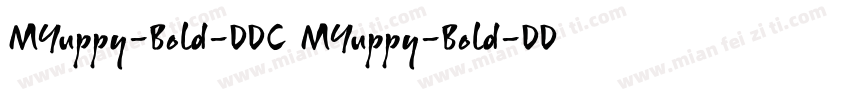MYuppy-Bold-DDC MYuppy-Bold-DDC字体转换